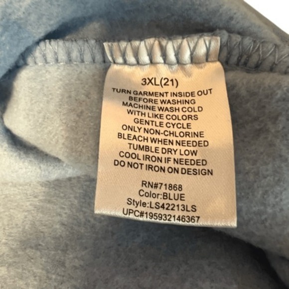 Disney Stitch Sweatshirt Junior's Size‎ 3XL (21) Ohana Means Family Lightweight - Picture 6 of 6